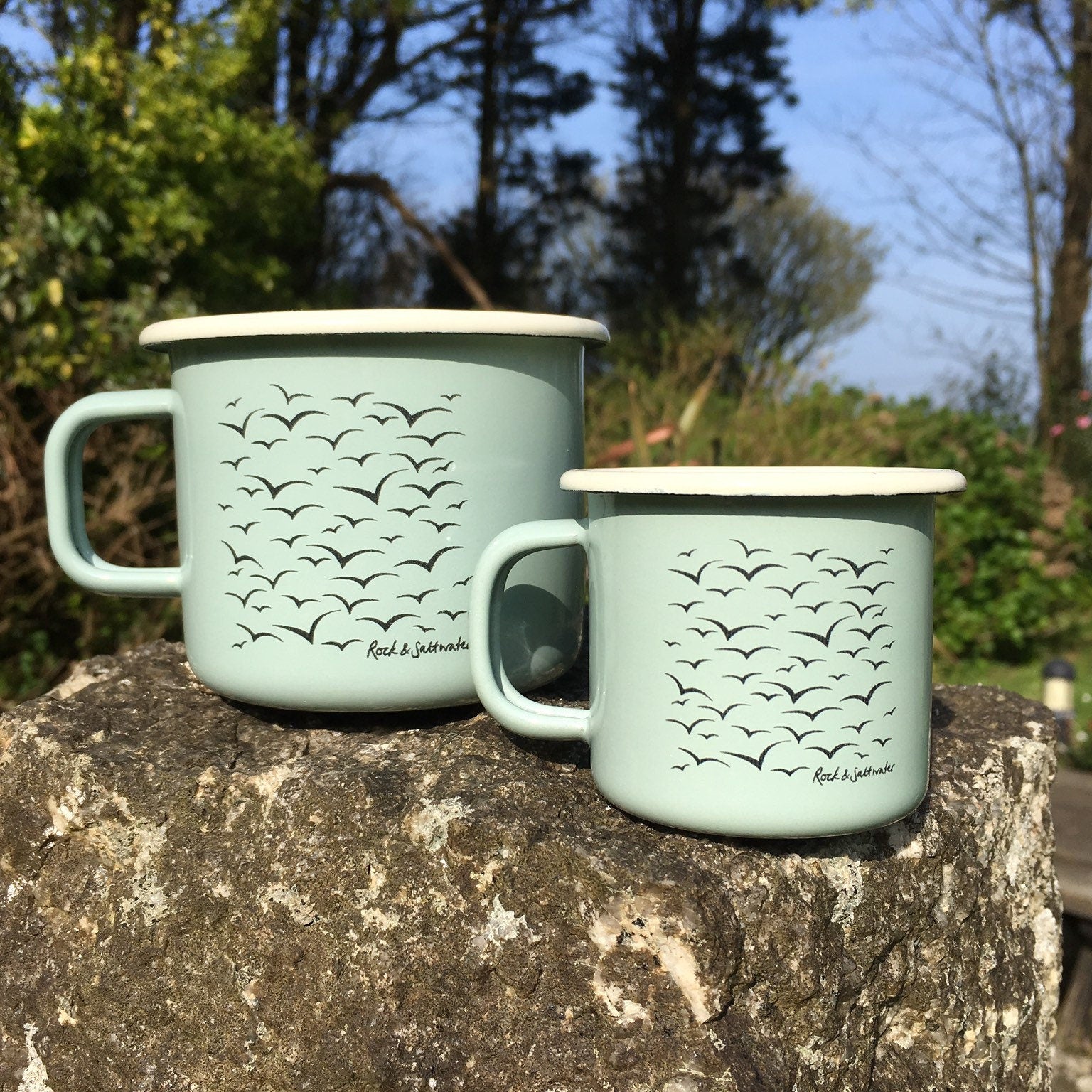 Falcon Enamelware Espresso Cup Mug - Samphire Green