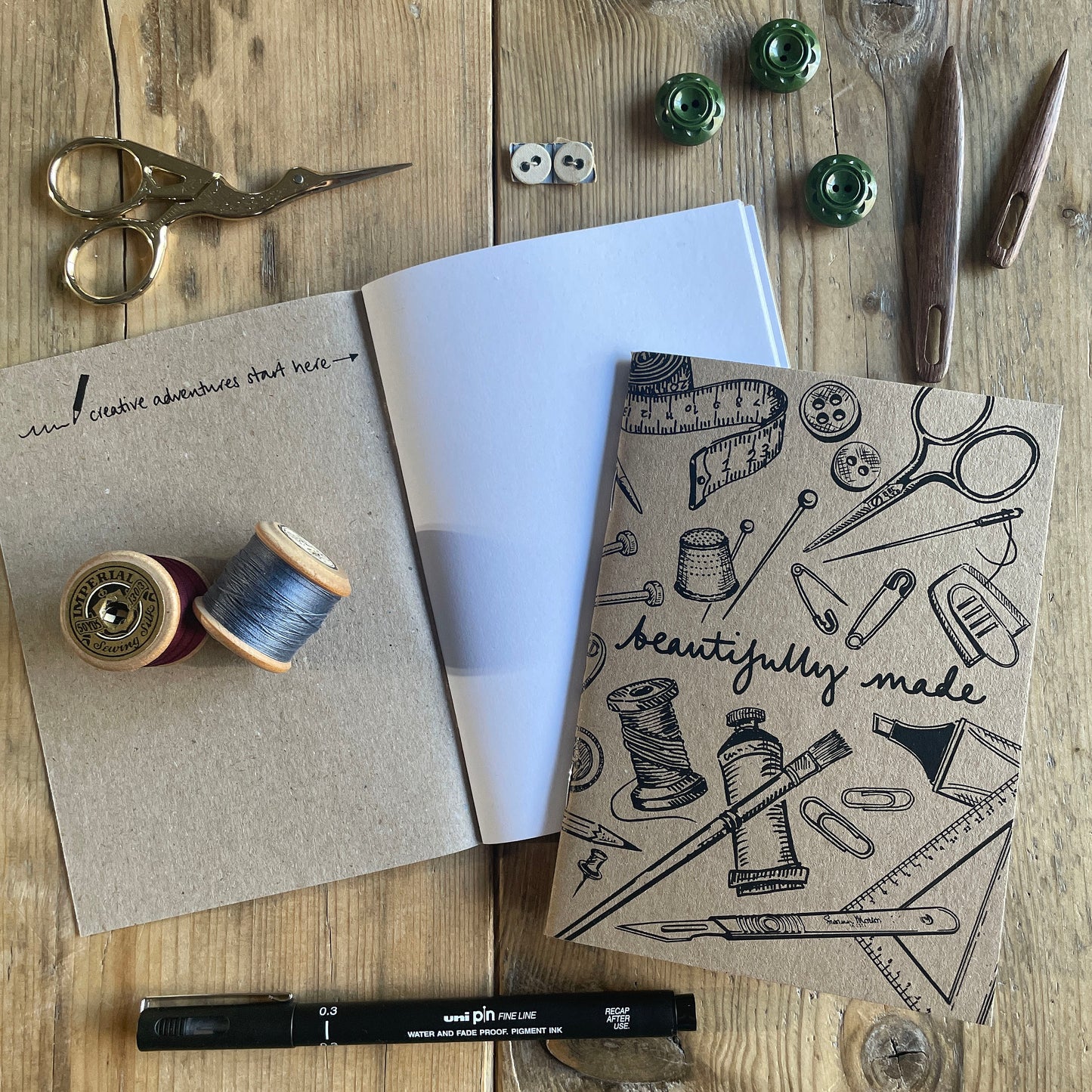 Beautifully made mug and notebook gift set