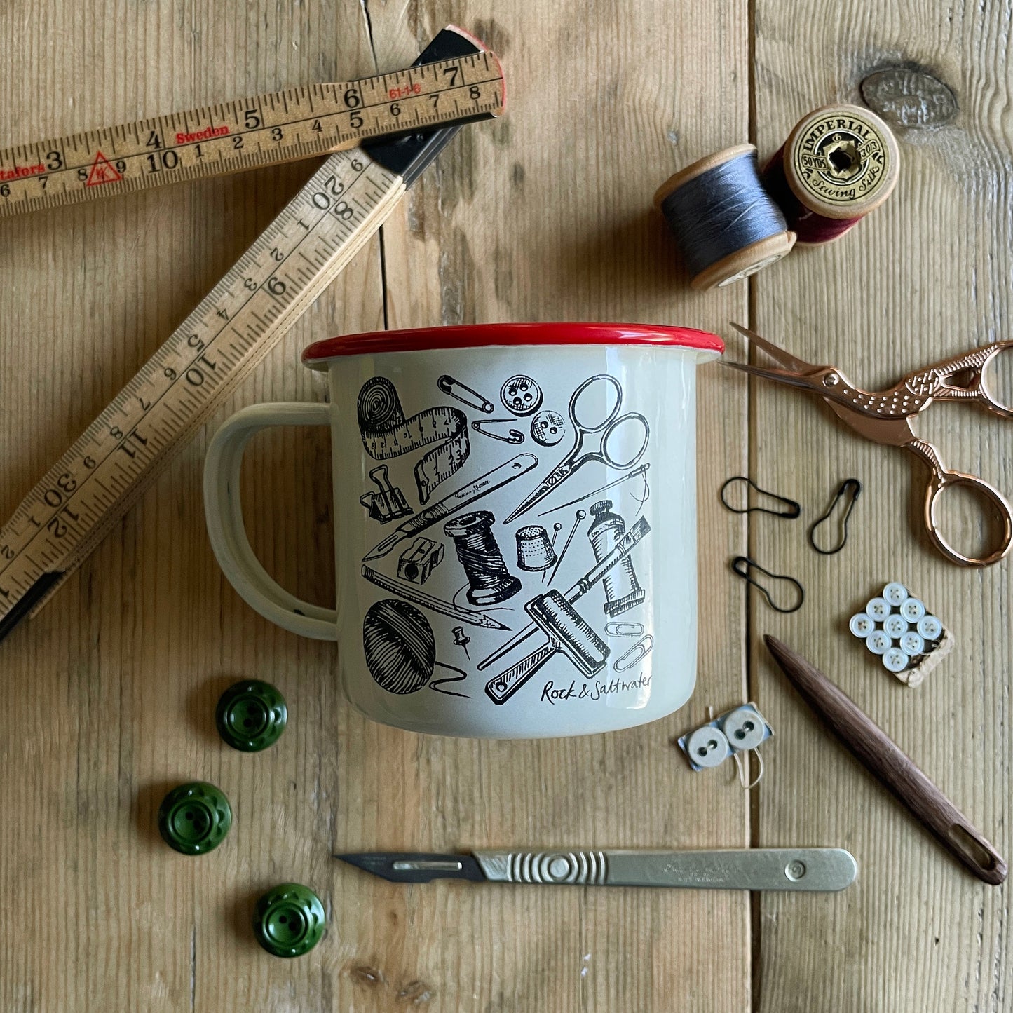 Beautifully made mug and notebook gift set